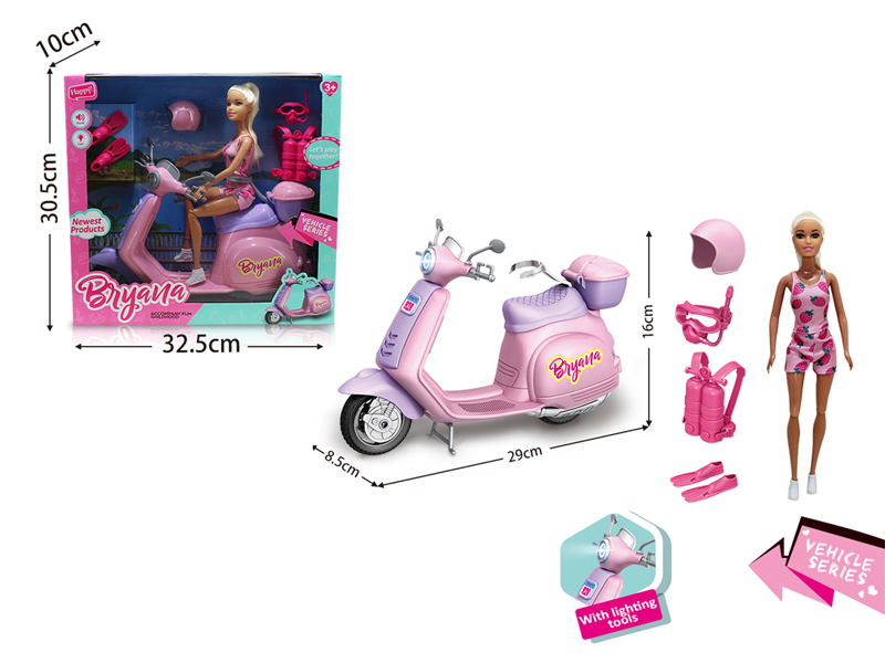 Slide Motorcycle With Light And Music