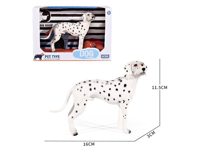 8 Inch Painted Spotted Dog