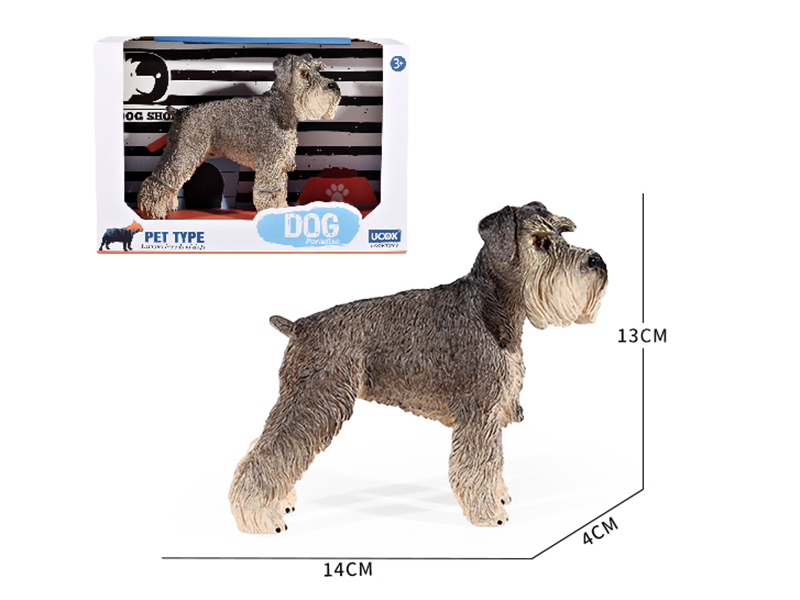 8 Inch Painted Schnauzer