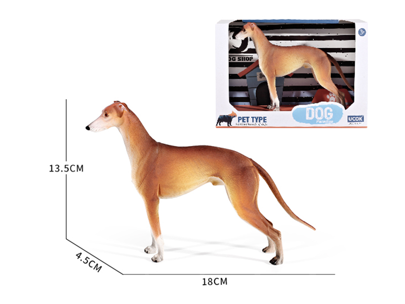8 Inch Painted Greyhound