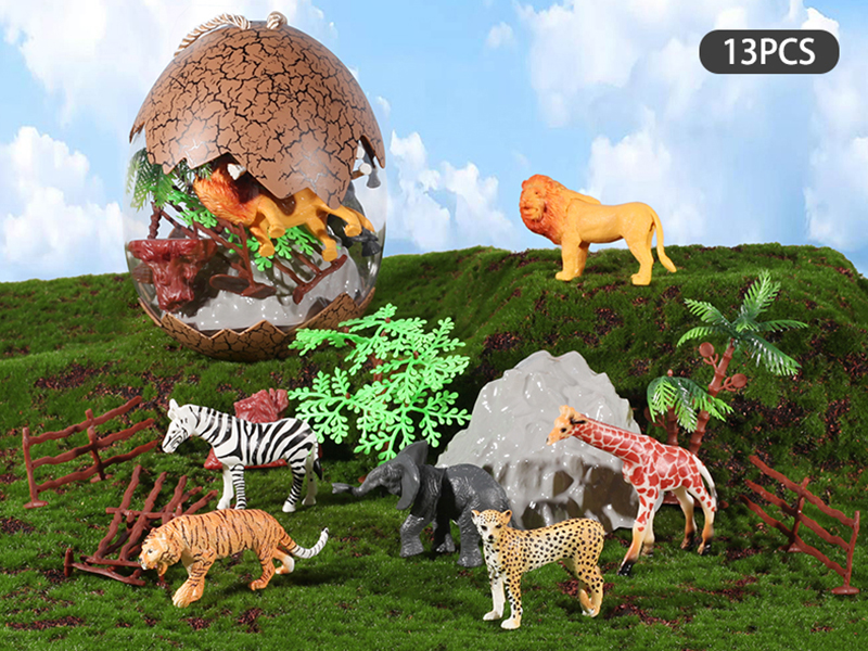 Wildlife Animal Egg Bucket Set 13pcs