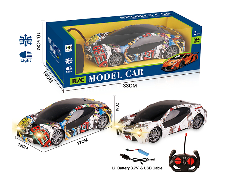 27Mhz 1:14 4-Channel Remote Control Car BMW i8 With Lights(Included Batteries)