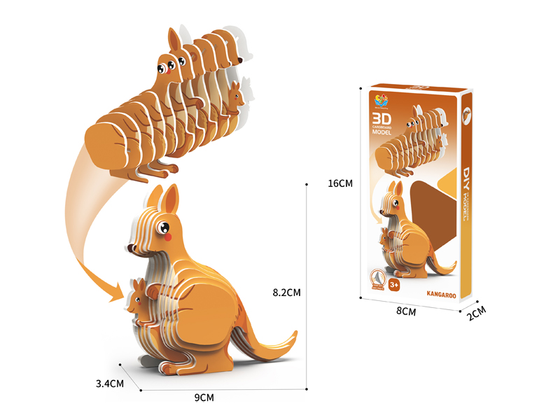 3D Animal 3D Puzzle Kangaroo