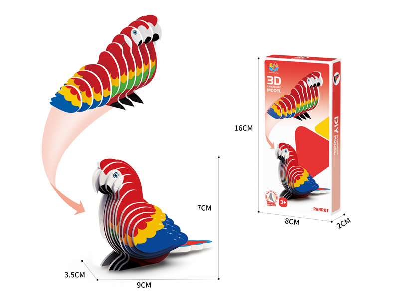 3D Animal 3D Puzzle Parrot