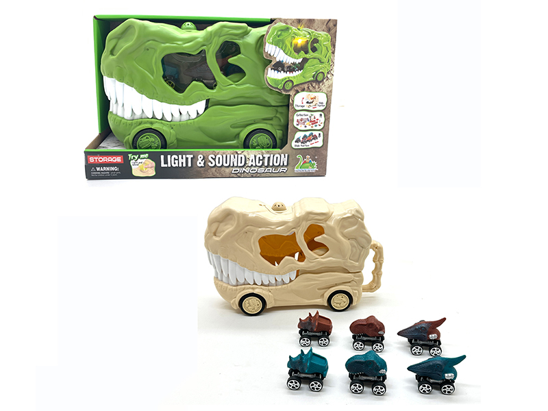 Slide Dinosaur Bone Storage Car Model Dinosaur Car