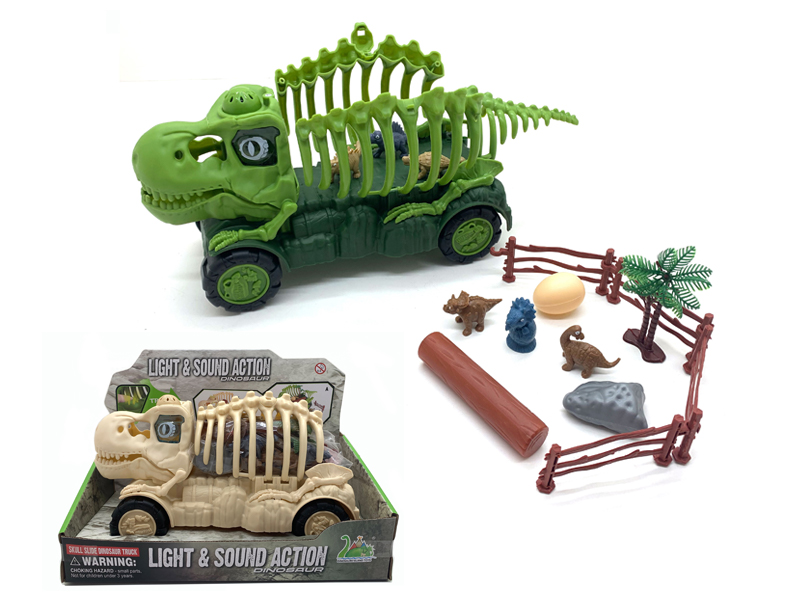 Slide Dinosaur Bone Storage Vehicle Model Scene
