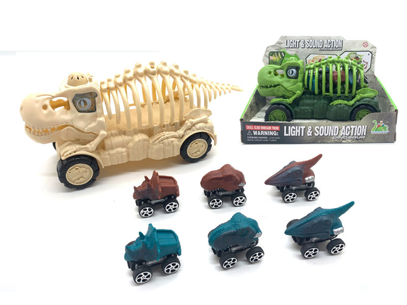 Slide Dinosaur Bone Storage Car Model Dinosaur Car