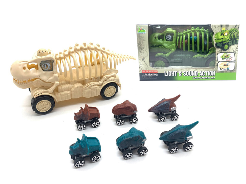 Slide Dinosaur Bone Storage Car Model Dinosaur Car