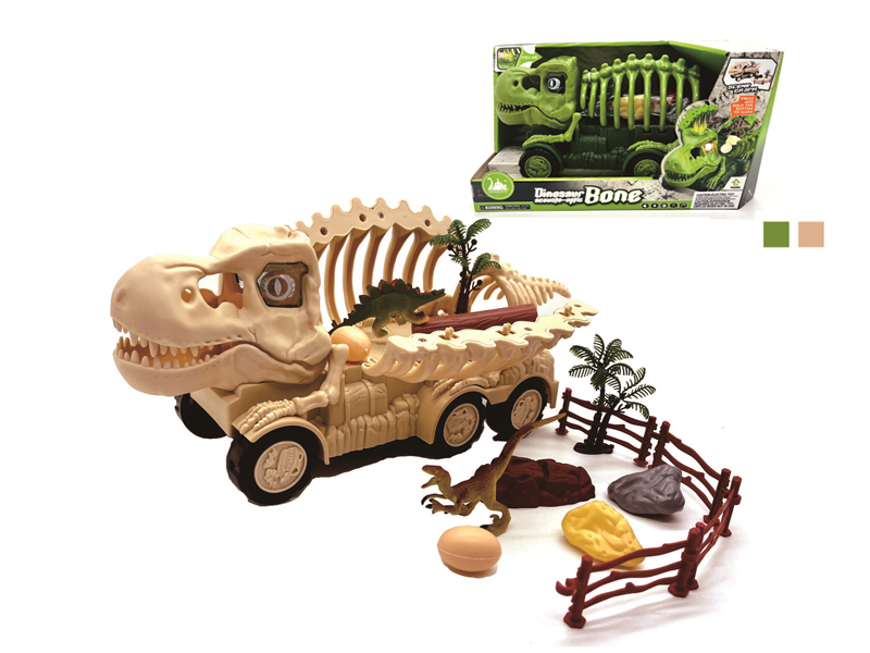 Slide Dinosaur Bone Storage Vehicle Model Scene