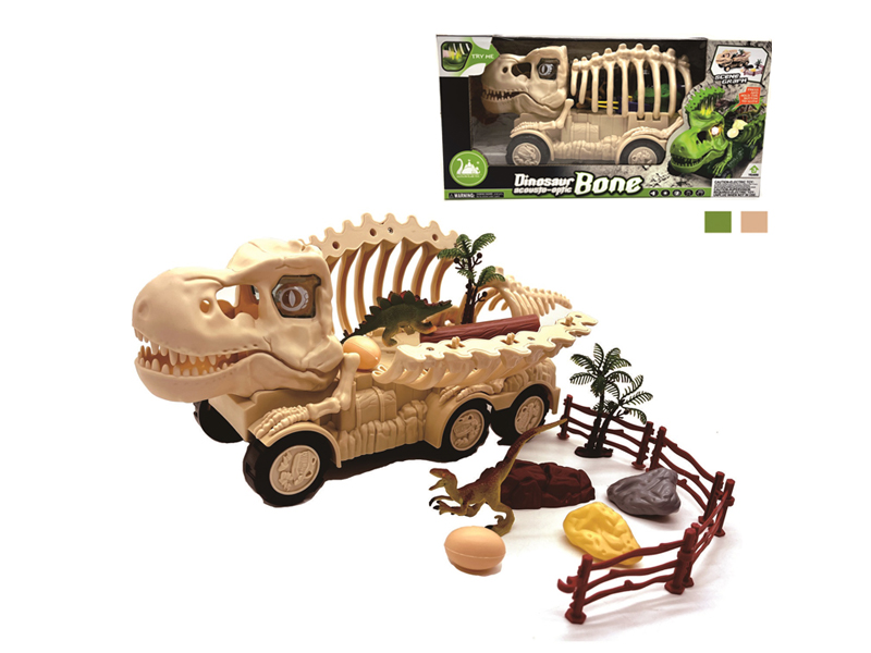 Slide Dinosaur Bone Storage Vehicle Model Scene