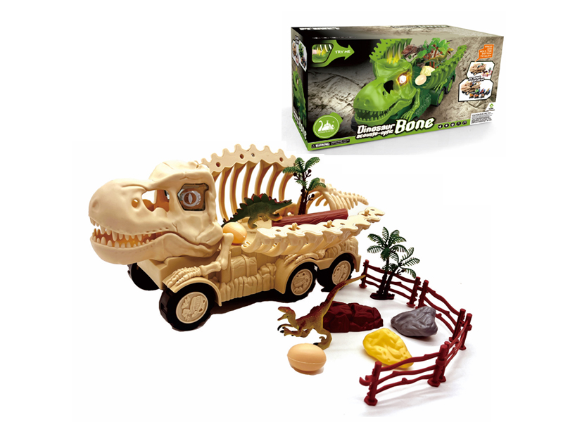 Slide Dinosaur Bone Storage Vehicle Model Scene