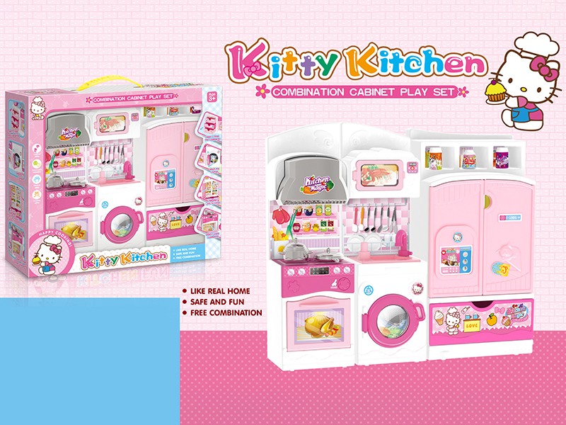 Kitchen Combination Cabinet Play Set