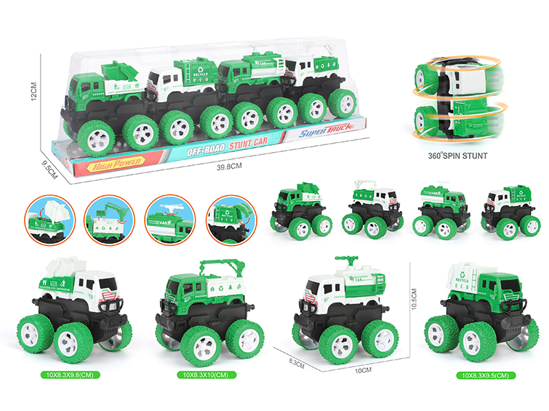 Friction Stunt Off-Road Sanitation Truck