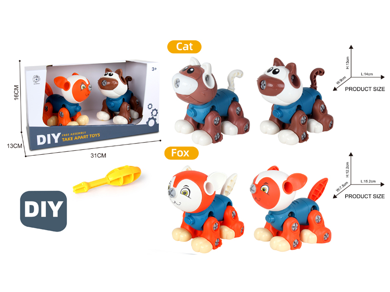 DIY Disassembly Fox+Cat