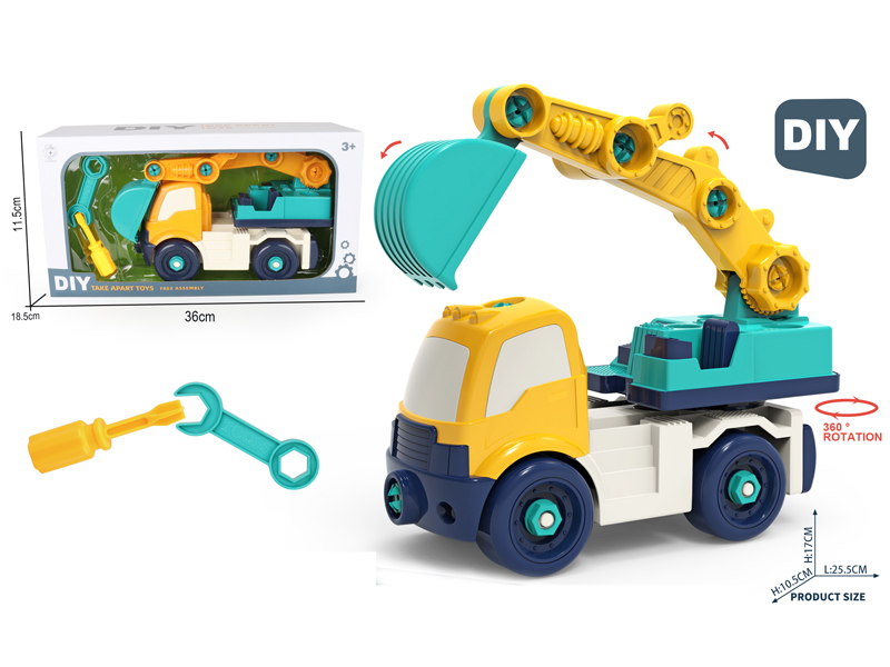 DIY Disassembly Excavator Engineering Vehicle