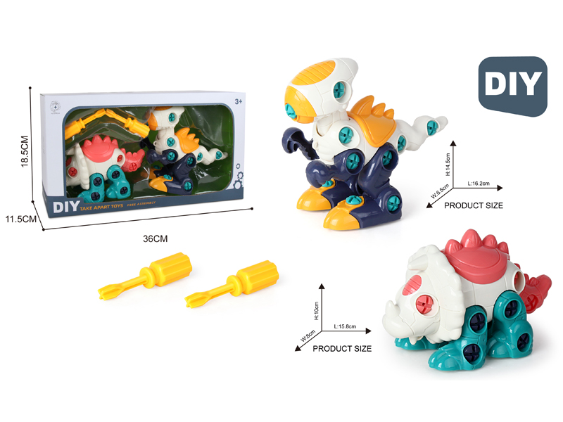 DIY Disassembly Tyrannosaurus Rex+Ceratopsian