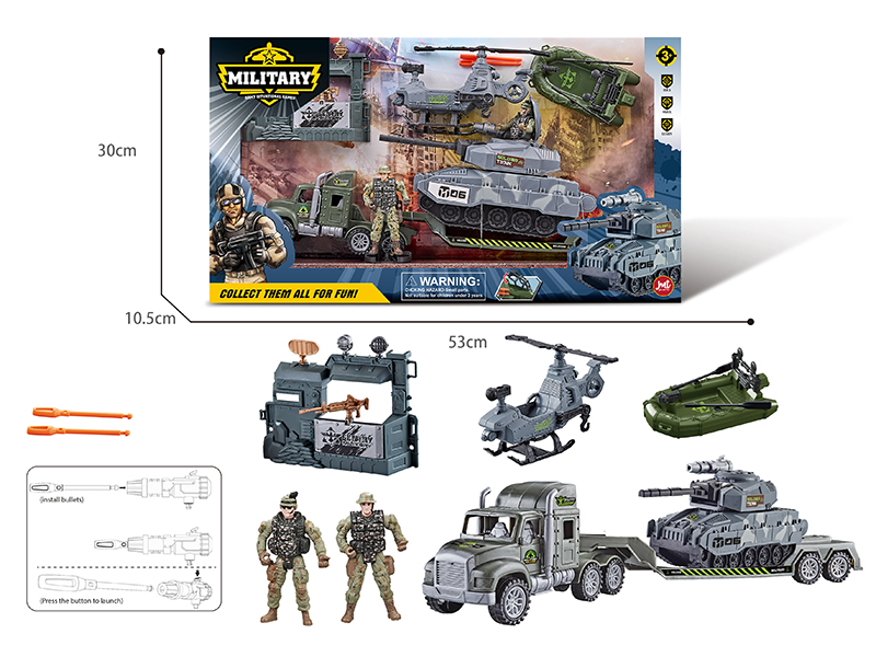 Transport Tow Truck Military War Game Play Set