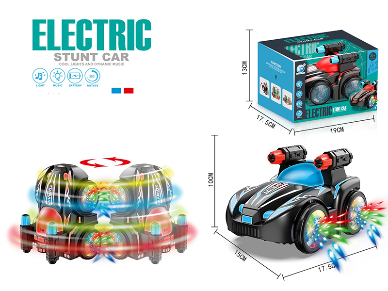 B/O Rotating Stunt Car With Lights