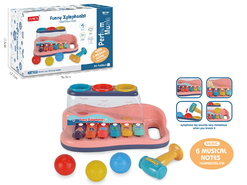 Funny Xylophone Hammer Ball Toy