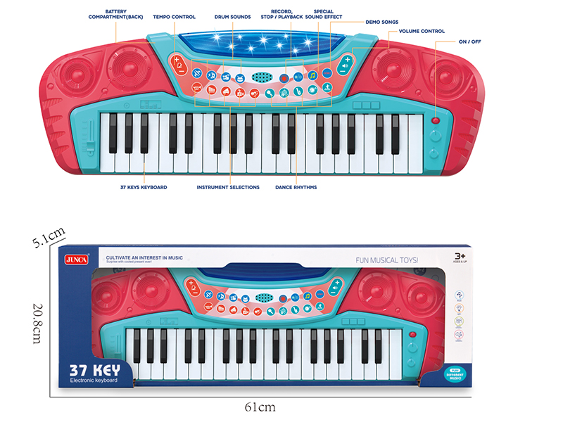 37 Keys Electronic Organ