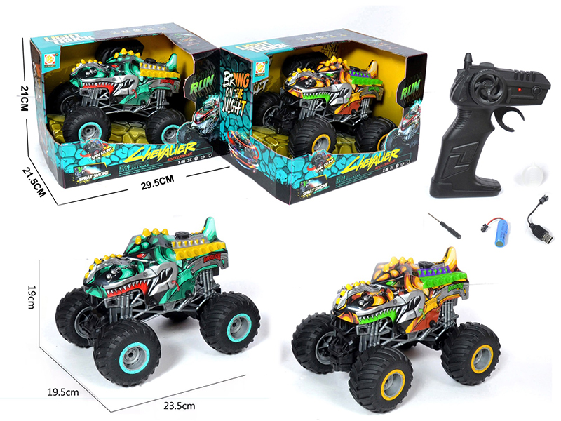 4-Channel Remote Control Dinosaur Monster Trunk