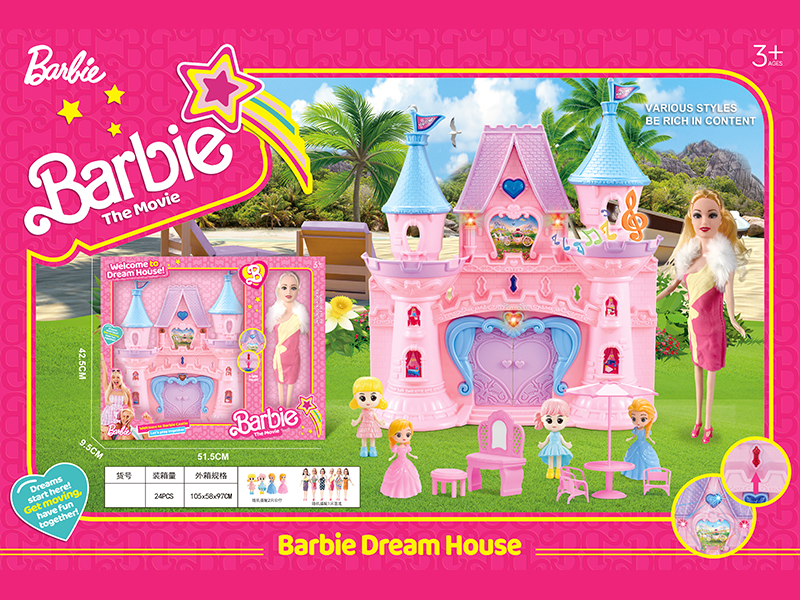 Castle With Doll +Furniture