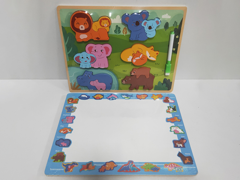 3D Puzzle Drawing Board Wooden Toy