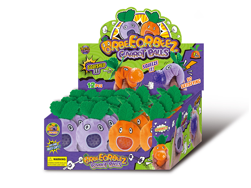 Squeeze Toy Carrot Balls 12PCS