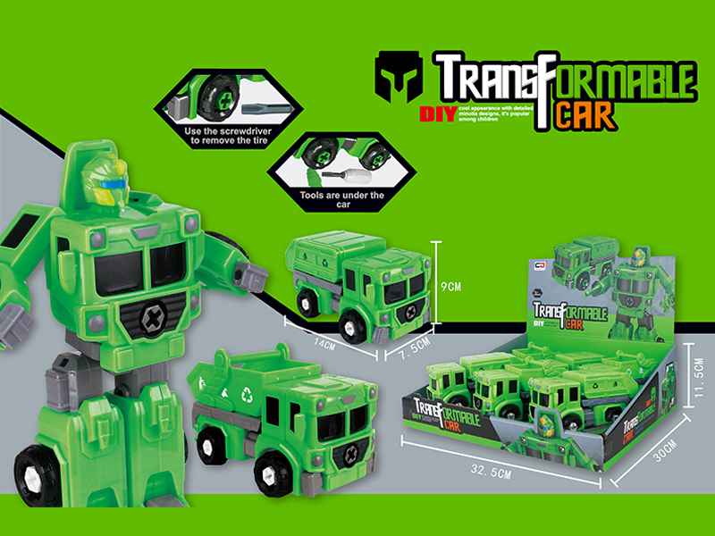 6PCS Transformable Sanitation Truck