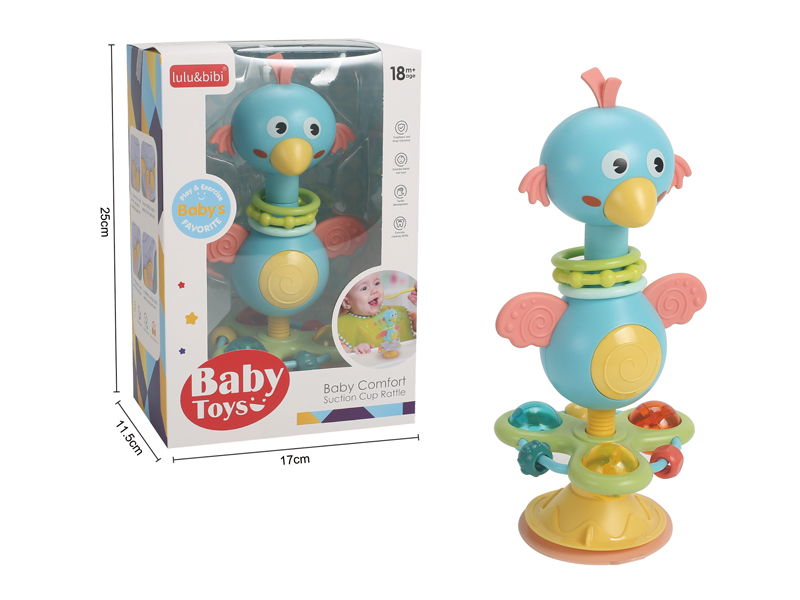 Bird Suction Cup Dining Table Bell With Sound And Light