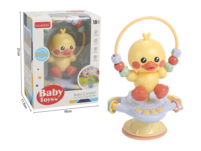 Electronic Music Duckling Suction Cup Dining Table Bell