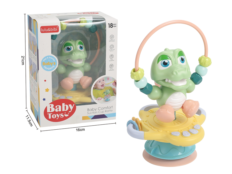 Electronic Music Suction Cup CrocodileToy