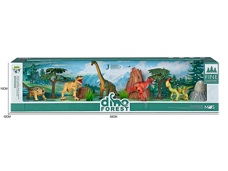 Forest Dinosaur Model Scene Toys
