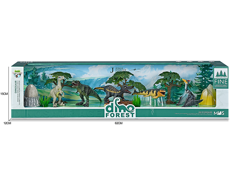 Forest Dinosaur Model Scene Toys