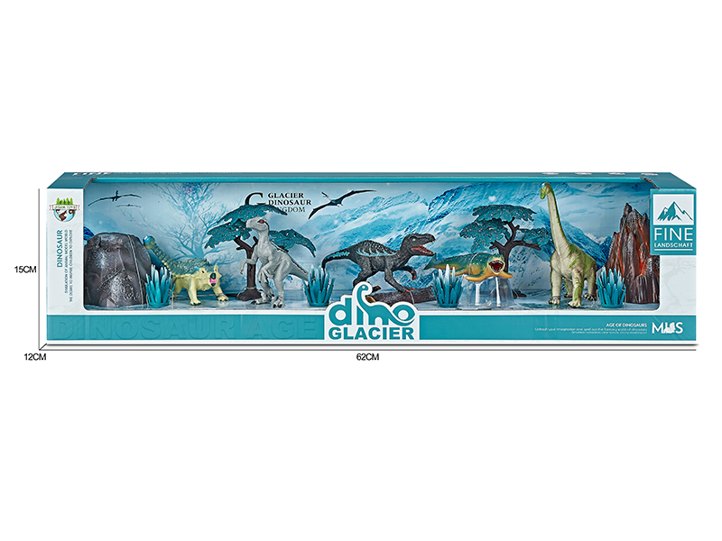 Dinosaur Model Glacier Scene Toys