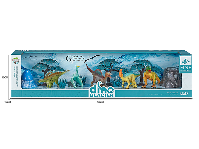 Dinosaur Model Glacier Scene Toys