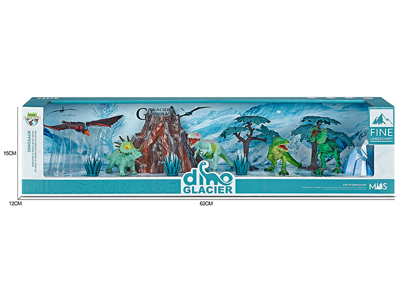 Dinosaur Model Glacier Scene Toys