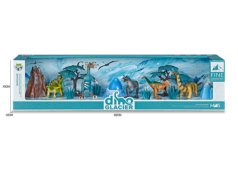 Dinosaur Model Glacier Scene Toys
