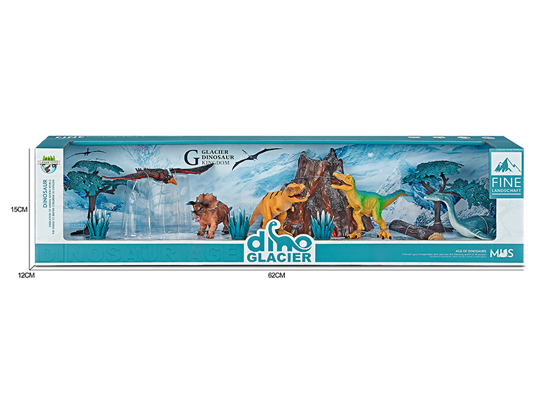 Dinosaur Model Glacier Scene Toys