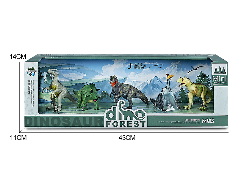 Dinosaur Model Forest Scene Toys