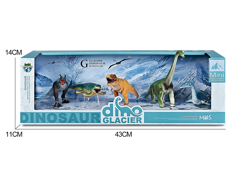 Dinosaur Model Glacier Scene Toys