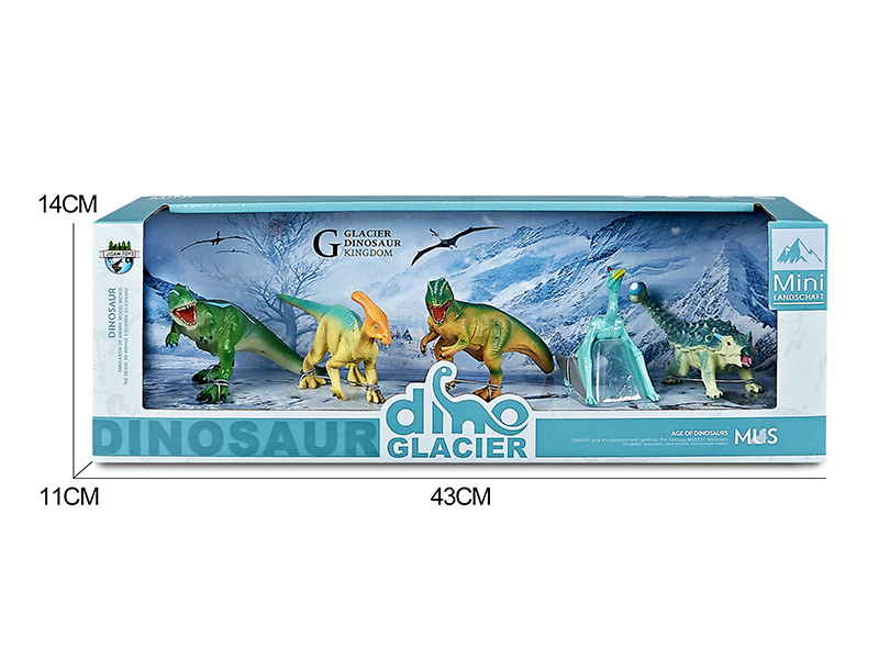 Dinosaur Model Glacier Scene Toys
