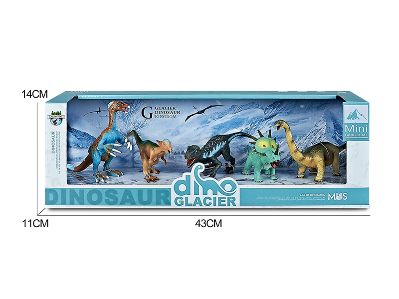 Dinosaur Model Glacier Scene Toys