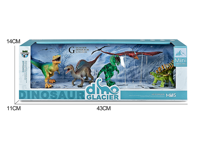 Dinosaur Model Glacier Scene Toys