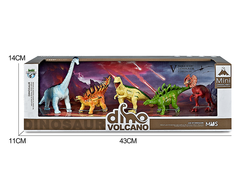 Volcano Dinosaur Model Scene Toys