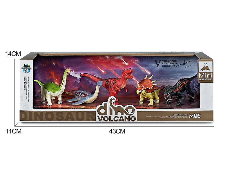 Volcano Dinosaur Model Scene Toys