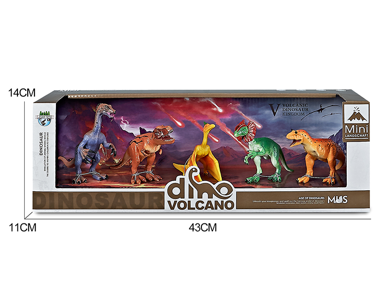Volcano Dinosaur Model Scene Toys