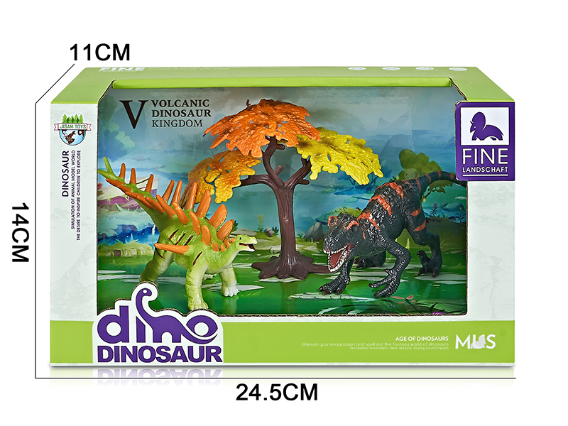 Dinosaur Model Scene Toys(Kentrosaurus,Raptor)