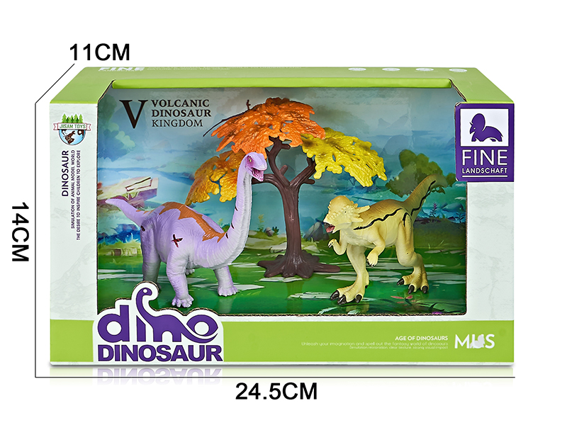 Dinosaur Model Scene Toys(Apatosaurus,Pachycephalosaur)