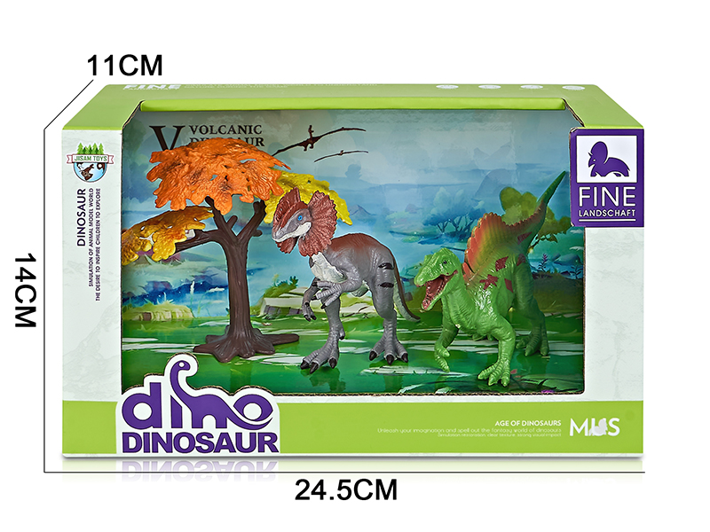 Dinosaur Model Scene Toys(Dilophosaurus, Spinosaurus)